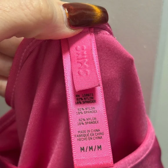 SKIMS Shine Spandex Jersey Maxi Dress in Hot Pink - Picture 5 of 6